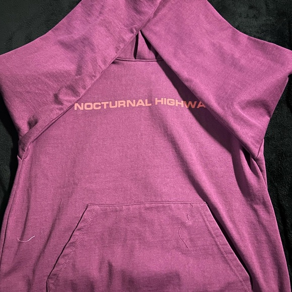 Nocturnal Highway Purple Hoodie - Picture 1 of 3
